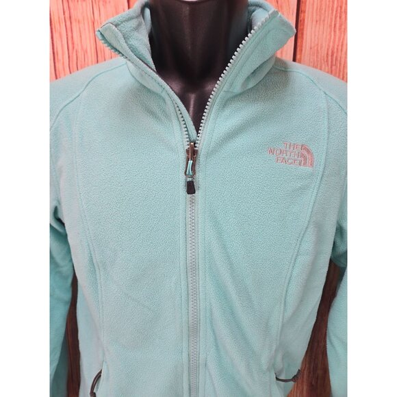 The North Face Womens Full-Zip Fleece Jacket Small Teal - Picture 3 of 8